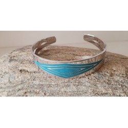 Bracelet plat argenté...