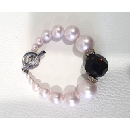 Bracelet de perles rose GM - Timonina