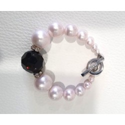 Bracelet de perles rose GM - Timonina