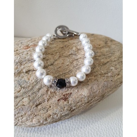 Bracelet de perles Blanches PM - Timonina