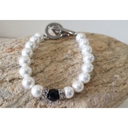 Bracelet de perles Blanches PM - Timonina