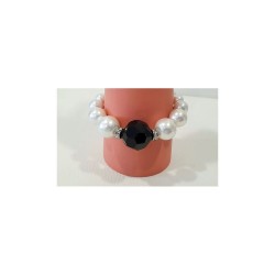 Bracelet de perles Blanches GM - Timonina