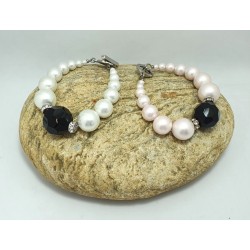 Bracelet de perles rose MM - Timonina