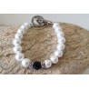 Bracelet de perles Blanches MM - Timonina