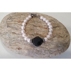 Bracelet de perles Blanches MM - Timonina