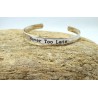 Bracelet jonc en métal Never Too Late – H.Dubin