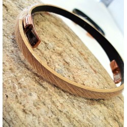 Bracelet en cuir vachette...