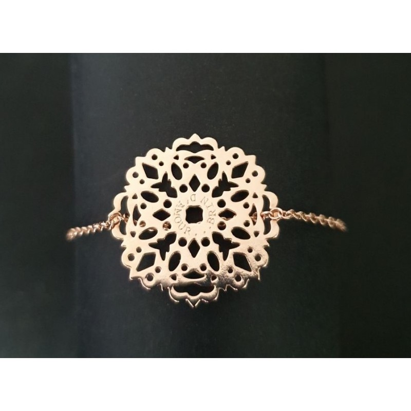 Bracelet médaille arabesque – Brin d’Amour