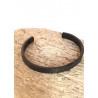 Bracelet jonc homme  en  acier noir - Bijoux MR SILLIS