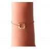 Bracelet gourmette carré - Brin d'Amour