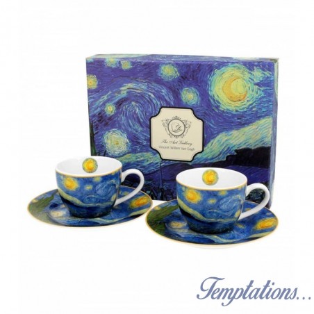 Set 2 tasses STARRY NIGHT Vincent Van Gogh