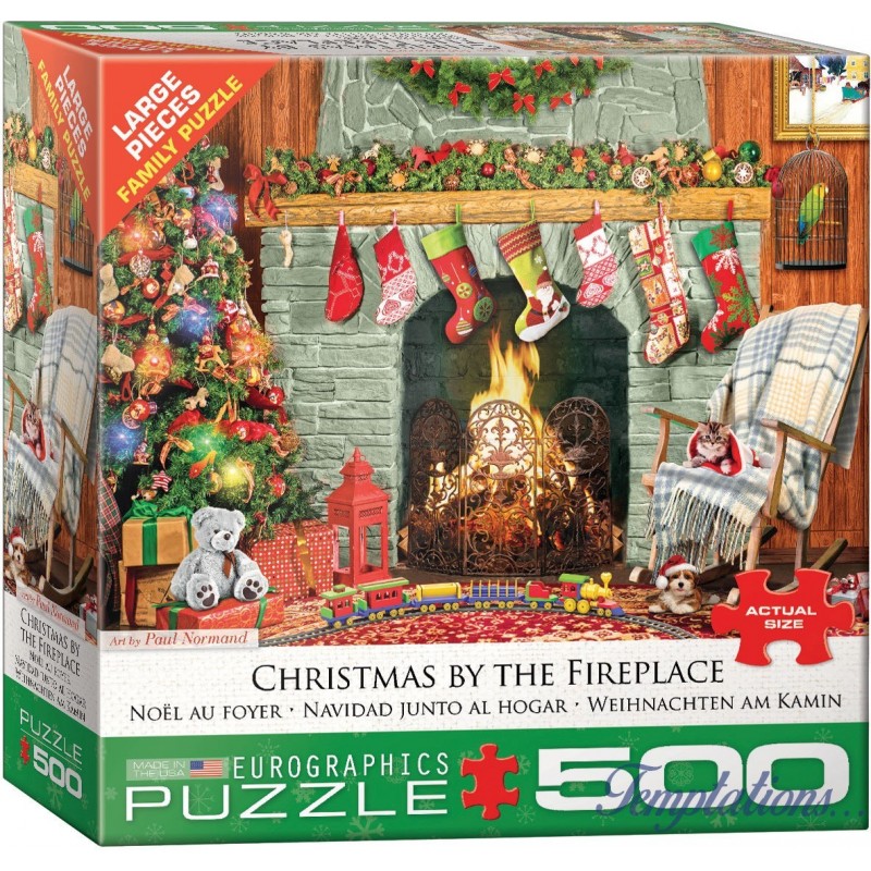 Puzzle 1000 pièces : Se préparer à Noël - Eurographics - Rue des Puzzles